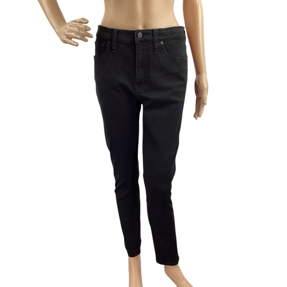 Madewell Denim - Madewell 10" High Riser Skinny Skinny Jeans Black Size 30